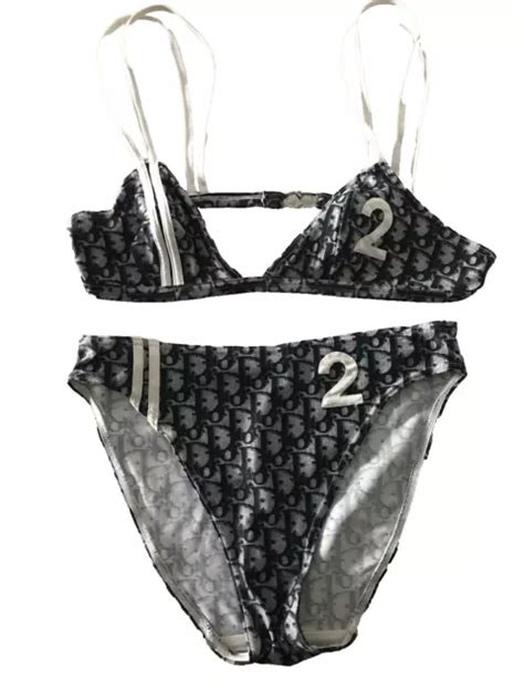 Maillot de bain 2 pièces Christian DIOR monogramme vintage .